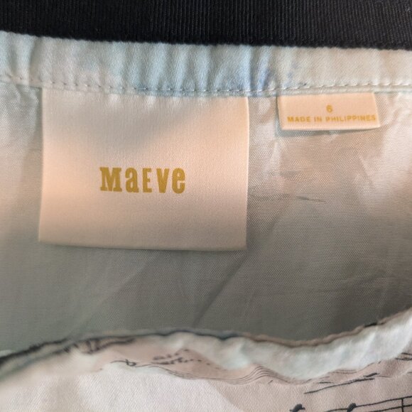 Anthropologie Maeve Sheet Music Songbird Circle Skirt - Picture 2 of 10